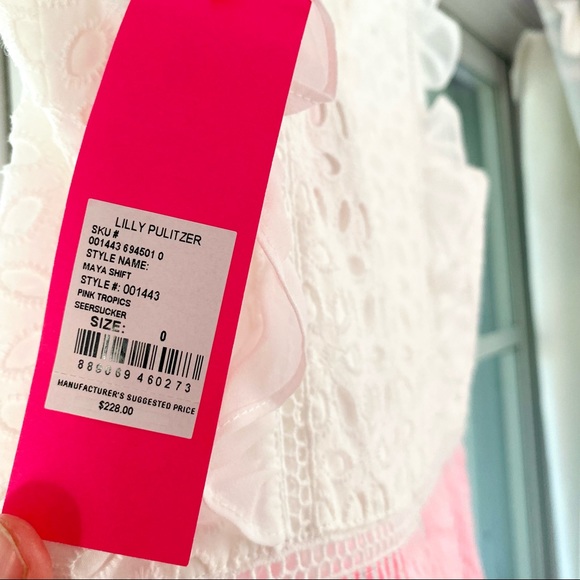 Lilly Pulitzer Maya Shift Dress Pink Tropics NWT - Picture 10 of 12